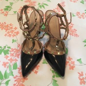 NWOT BCBGeneration Studded patent leather shoes